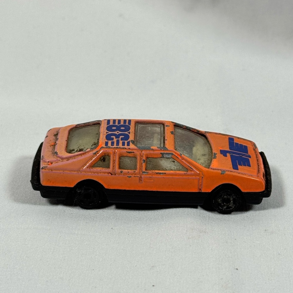 Greenbrier International Orange Diecast Race Car Number 38 Vintage Toy Car
